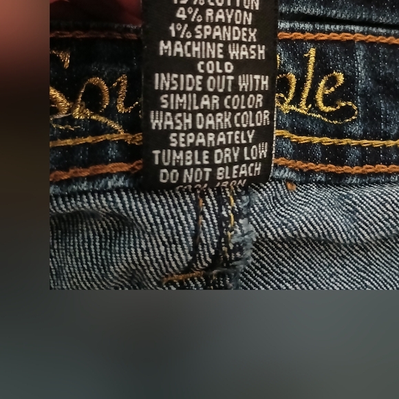 SOUTH POLE Women's Juniors‎ 9 Dark Blue Jean Shorts - Picture 6 of 6